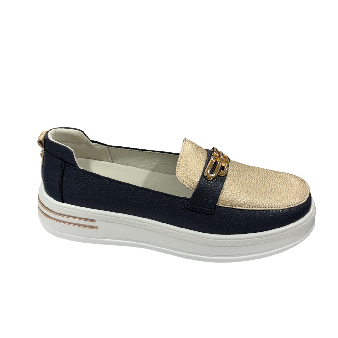 Patrizio Como Womens Shoe Catanzaro Marino Oro