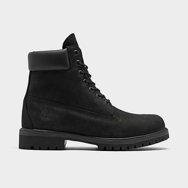 Timberland Black Nubuck Premium 6 Inch Waterproof Mens Boots 10073