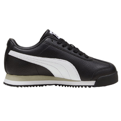Big Kid's Puma Roma 24 Standard JR Puma Black-Puma White (399334 01)