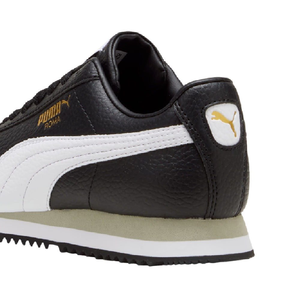 Big Kid's Puma Roma 24 Standard JR Puma Black-Puma White (399334 01)