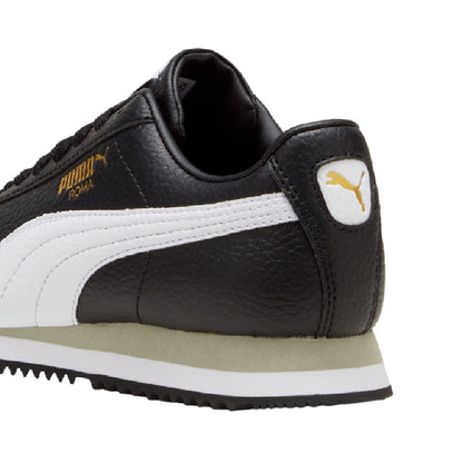 Big Kid's Puma Roma 24 Standard JR Puma Black-Puma White (399334 01)