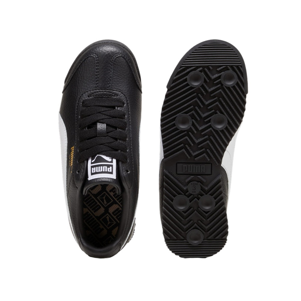 Big Kid's Puma Roma 24 Standard JR Puma Black-Puma White (399334 01)