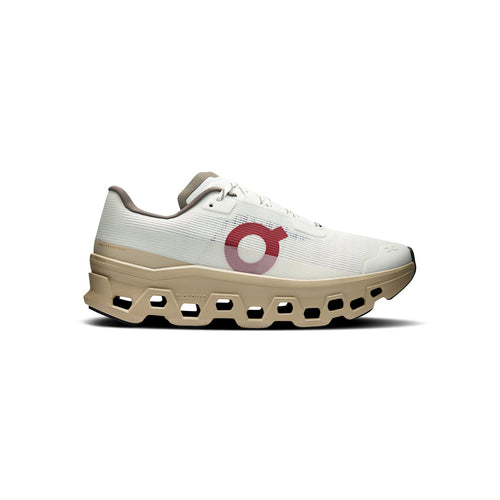 ON Womens Cloudmonster Void 1 (Ivory/Sand)