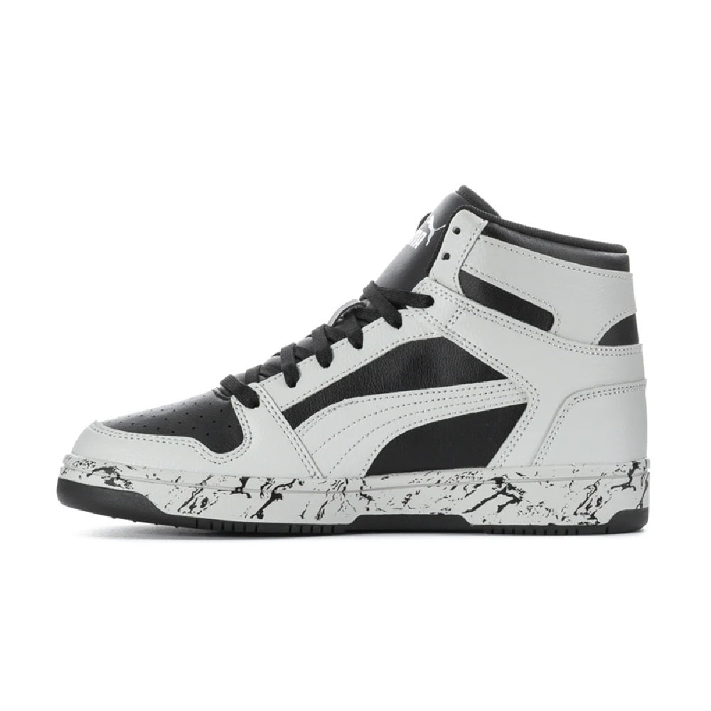 Big Kid's Puma Rebound Layup RCL Marble JR Light Gray-Black (405207 01)