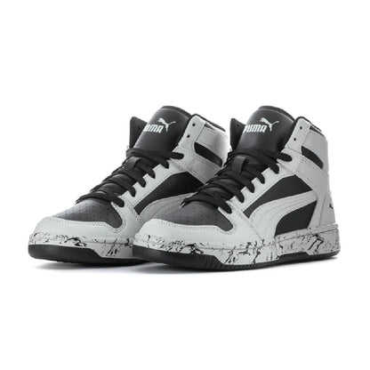 Big Kid's Puma Rebound Layup RCL Marble JR Light Gray-Black (405207 01)