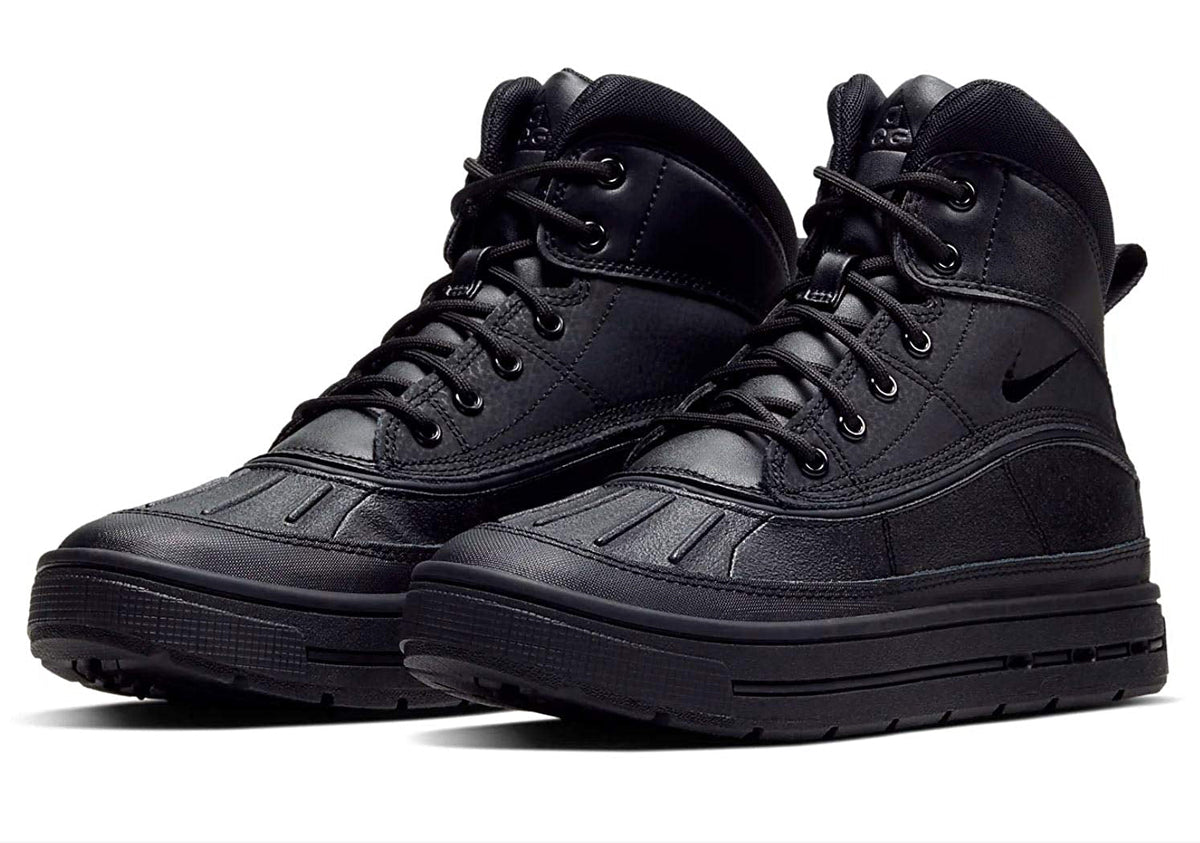 Big Kid's Nike Woodside 2 High Black/Black-Black (524872 004)