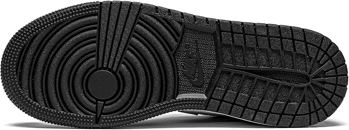 Big Kid's Jordan 1 Low Black/Particle Grey-White (553560 040)