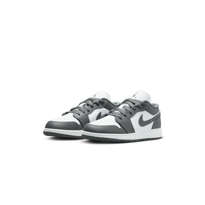 Big Kid's Jordan 1 Low Iron Grey/Summit White (553560 044)