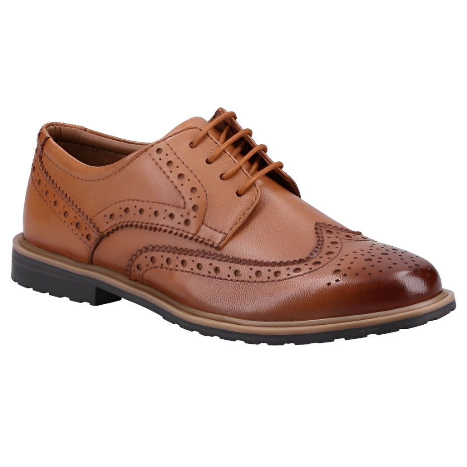Hush Puppies Womens Verity Brogue Tan