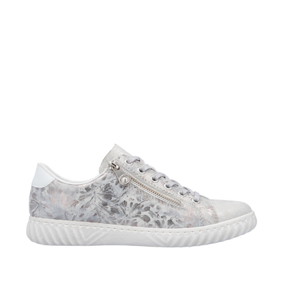 Rieker Womens Shoes N0900-90 Silver/Platinum