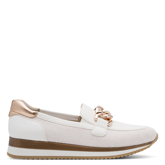 Jana Womens Shoe 8-24766-42 White/Rose Gold