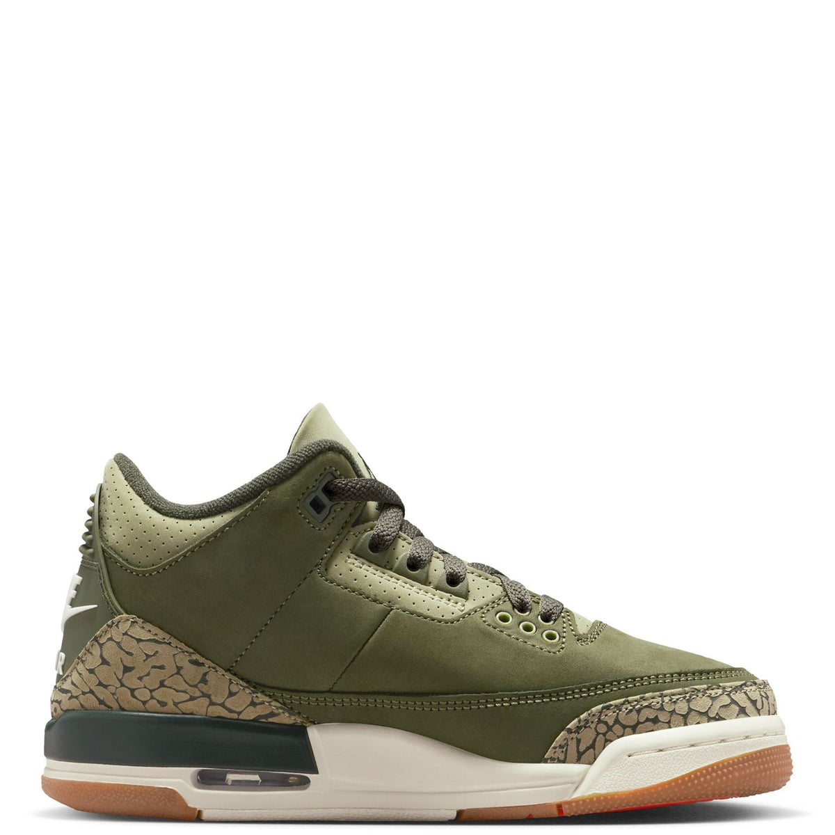 Big Kid's Jordan 3 Retro Medium Olive/Sequoia (DM0967 202)