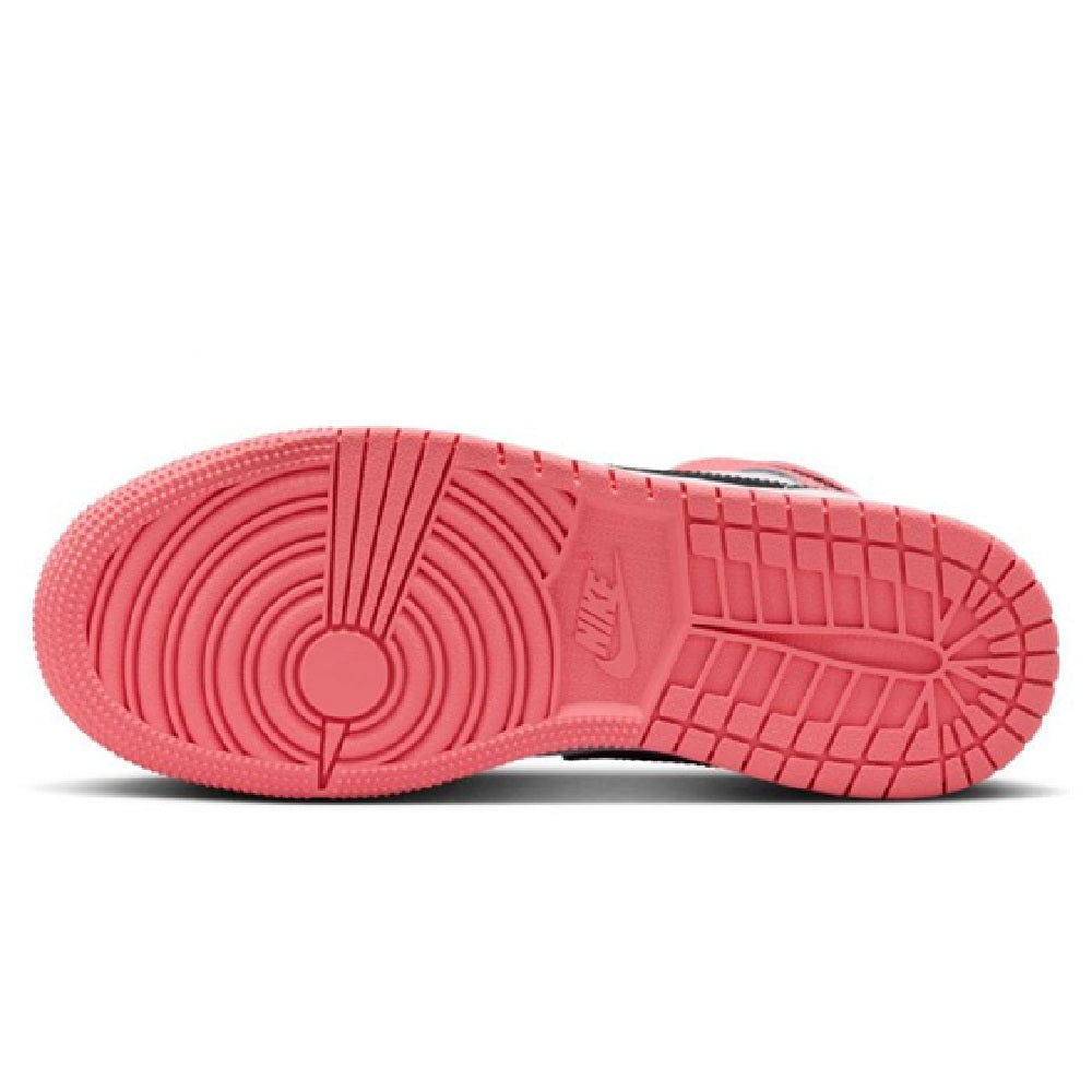 Big Kid's Jordan 1 Mid Pink Gaze/Black-White (DQ8423 602)