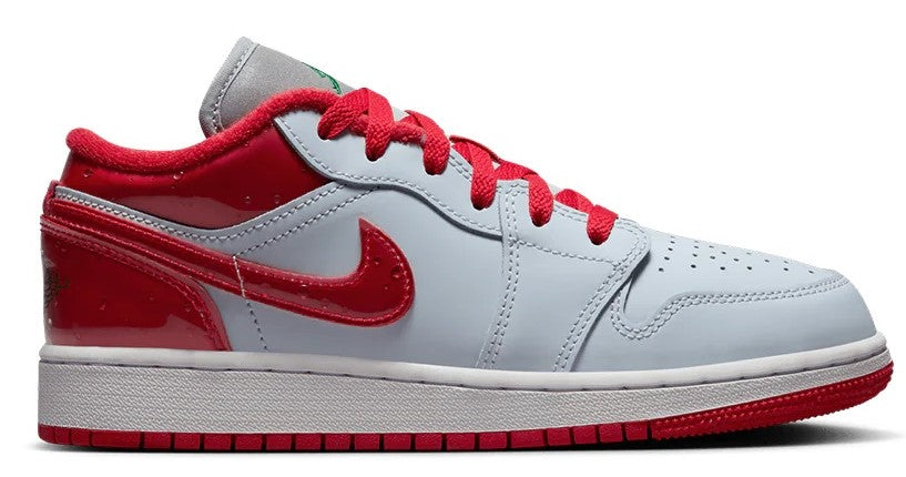 Big Kid's Jordan 1 Low SE Football Grey/University Red (FQ1935 018)