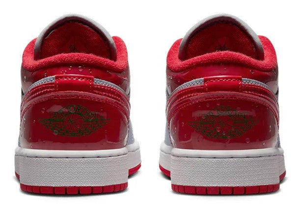 Big Kid's Jordan 1 Low SE Football Grey/University Red (FQ1935 018)