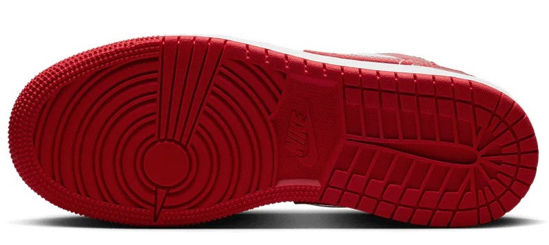 Big Kid's Jordan 1 Low SE Football Grey/University Red (FQ1935 018)