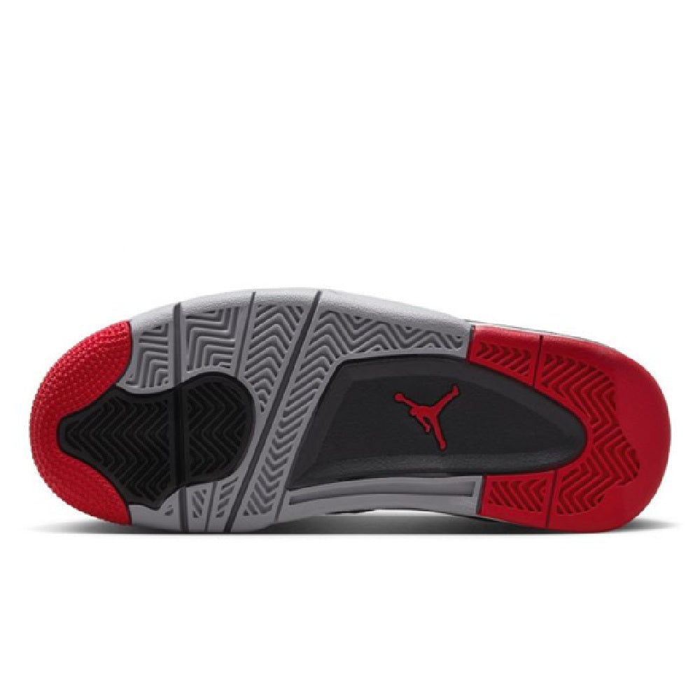 Big Kid's Jordan 4 RM Black/Varsity Red-Wolf Grey (FQ7938 061)