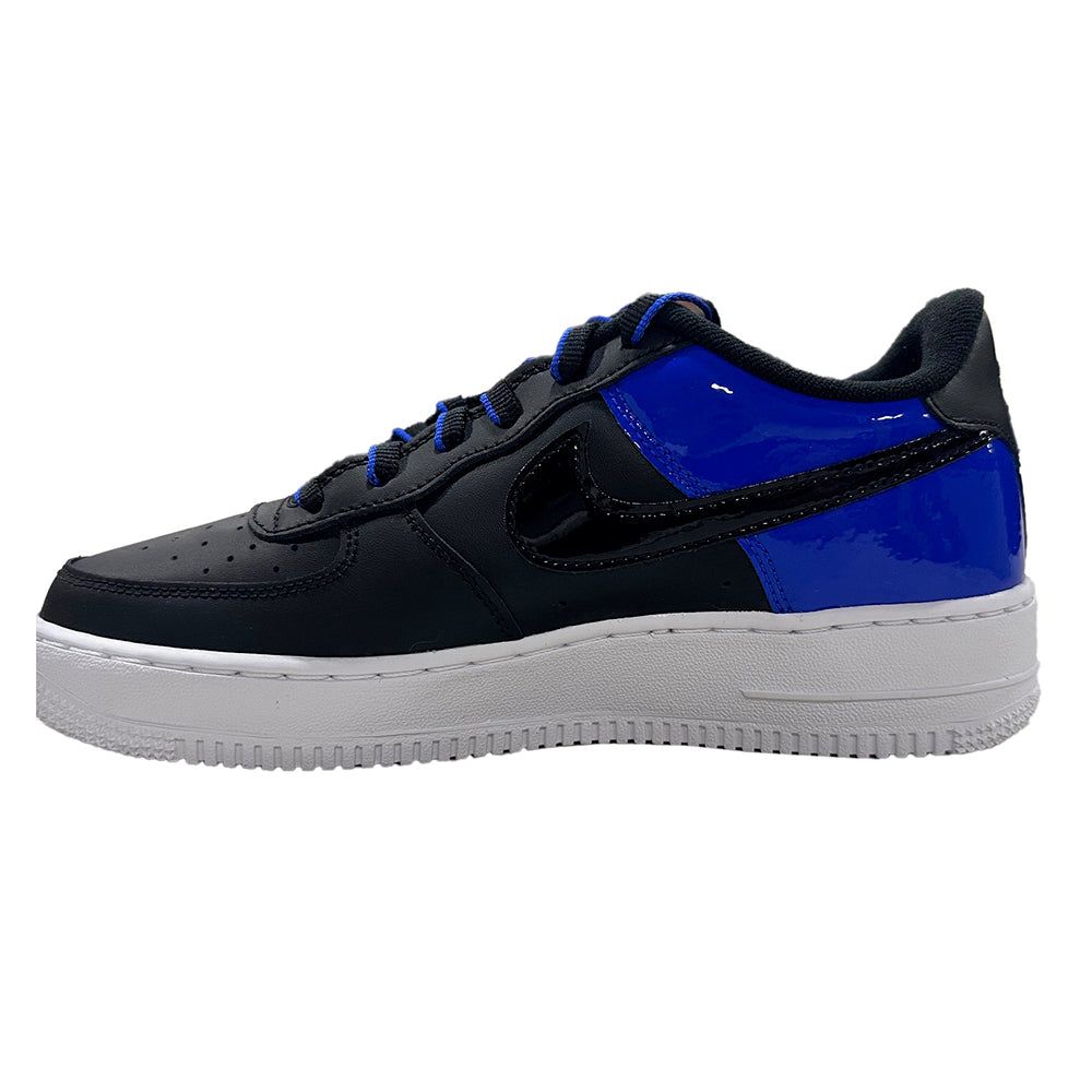 Big Kid's Nike Air Force 1 LV8 2 Black/Black-Racer Blue-White (HF0951 001)