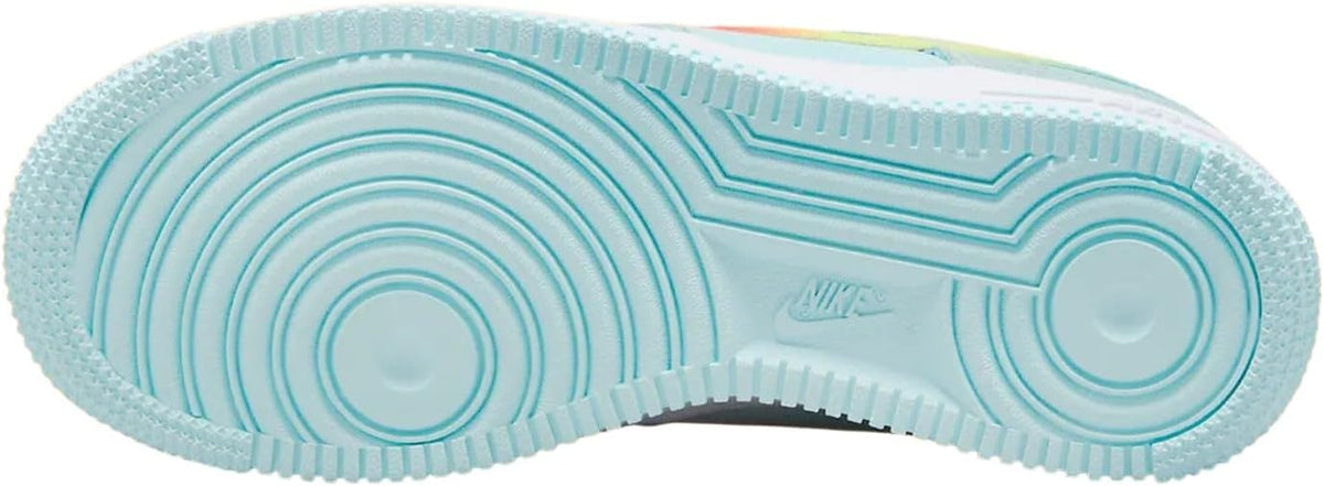 Big Kid's Nike Air Force 1 BG Glacier Blue/Total Orange (HF4782 474)