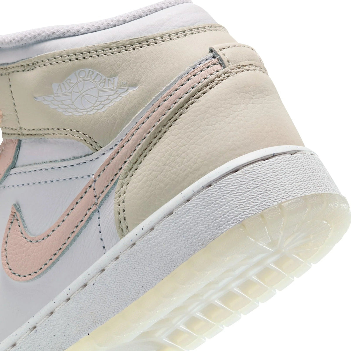 Big Kid's Jordan 1 Mid SE Sail/Guava Ice-Sea Glass (HJ5940 100)