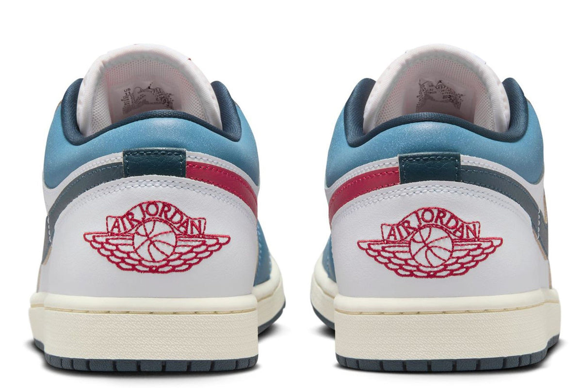 Men's Jordan 1 Low SE "motion" White/armory Navy-aegean Storm (hm3711 144) Sneakers - Premium Brand Shoes for Men and Women