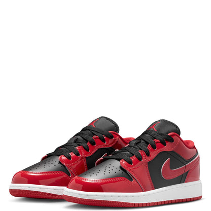 Big Kid's Jordan 1 Low SE Black/Varsity Red-White (HV4396 006)