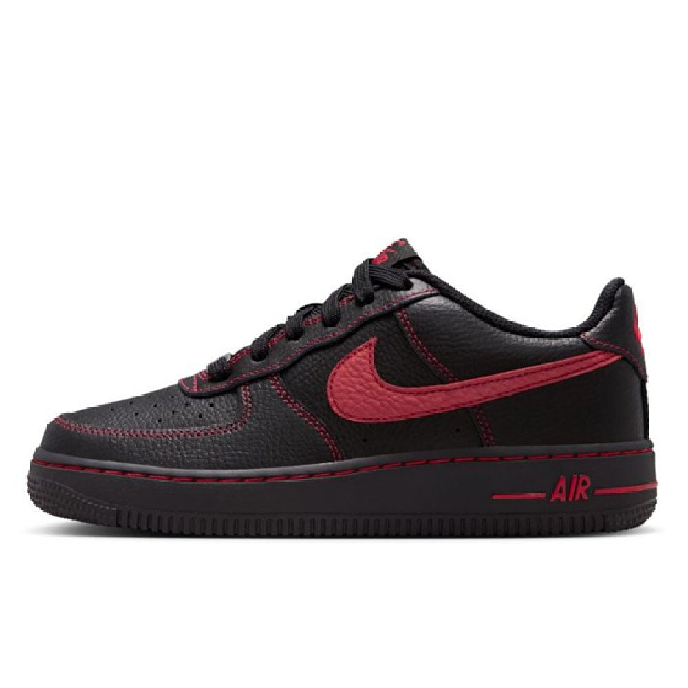 Big Kid's Nike Air Force 1 LV8 3 Black/University Red-Black (HV4762 001)