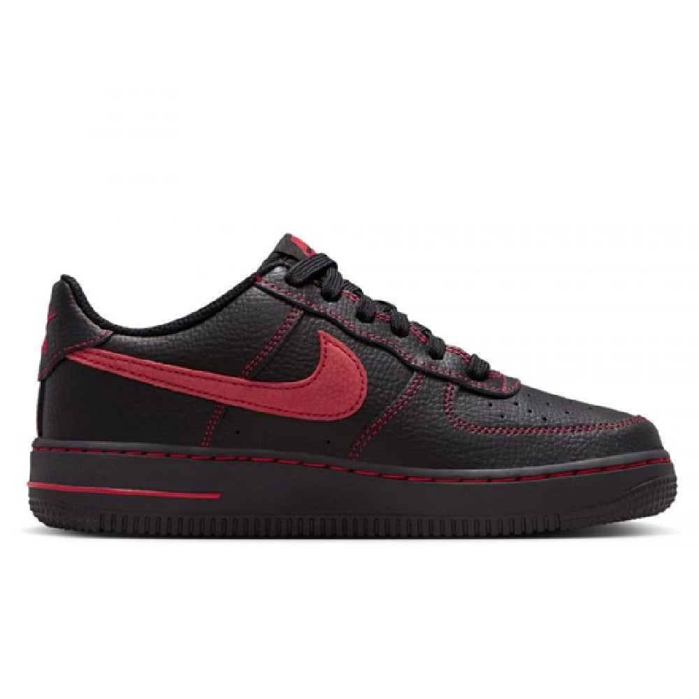 Big Kid's Nike Air Force 1 LV8 3 Black/University Red-Black (HV4762 001)