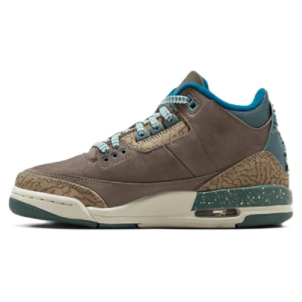 Big Kid's Jordan 3 Retro Olive Grey/Green Abyss-Khaki (IB7066 001)